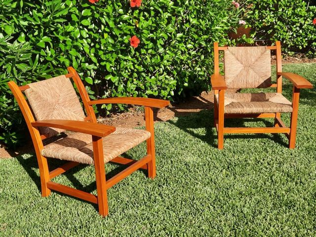 Butaca Torres Clavé - Madera Ratan