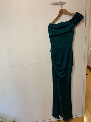 Vestido largo verde fiesta
