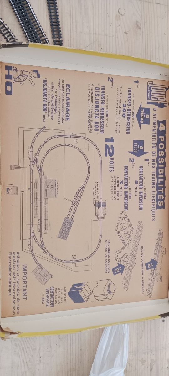 Treno elettrico Calais Bâle degli anni '60