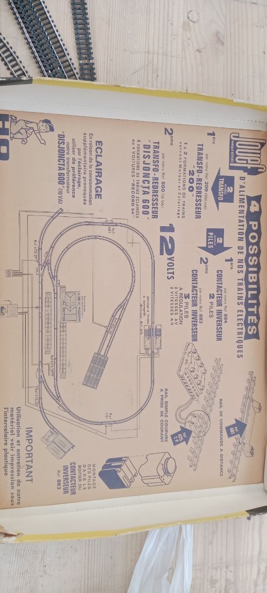 Treno elettrico Calais Bâle degli anni '60