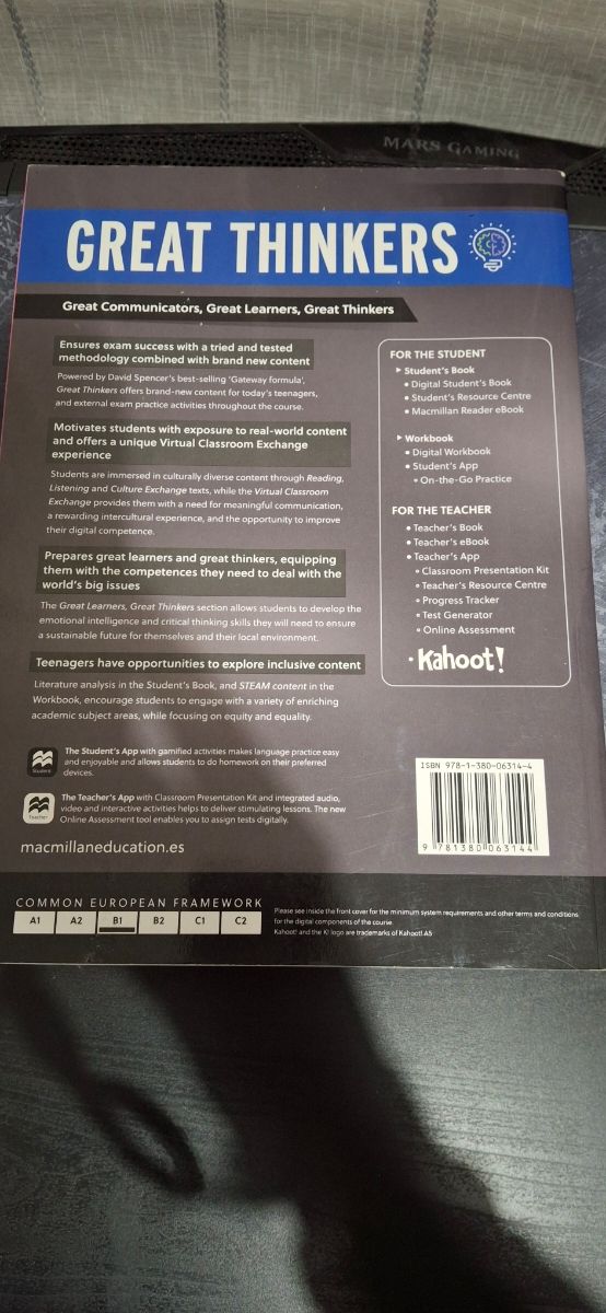 GREAT THINKERS B1 Workbook and Digital Workbook