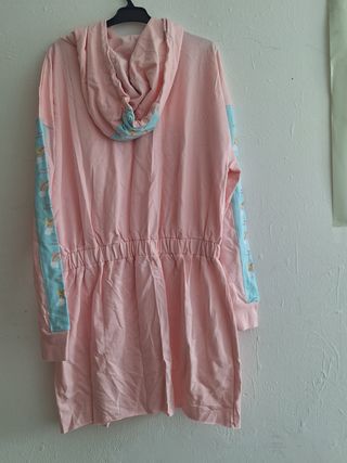 Vestido sudadera rosa | Talla L