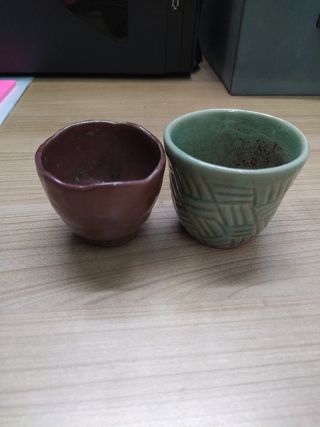 2 Tazas cerámica antigua