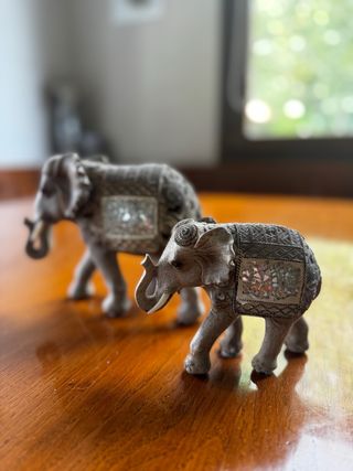 2 Elefantes Decorativos Pequeños