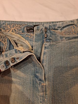 Falda vaquera midi azul nueva