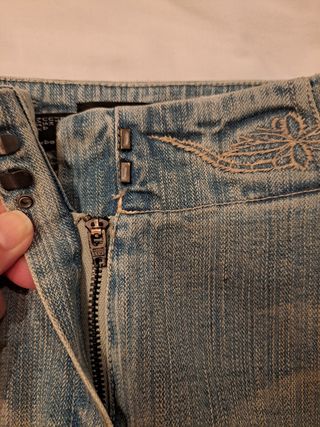 Falda vaquera midi azul nueva