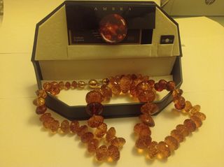 Collana Ambra Oro fondo di magazzino 