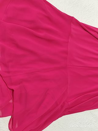 Vestido fiesta rosa midi