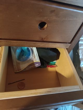 2Mobili legno marrone 8 ripiani 1 4 cassetti 