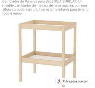 Cambiador bebé Ikea Sniglar