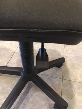 Silla oficina giratoria negra