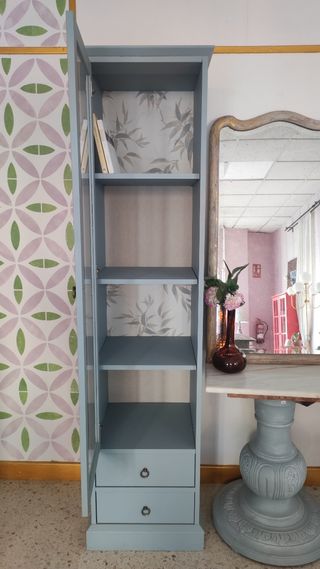 Vitrina azul vintage