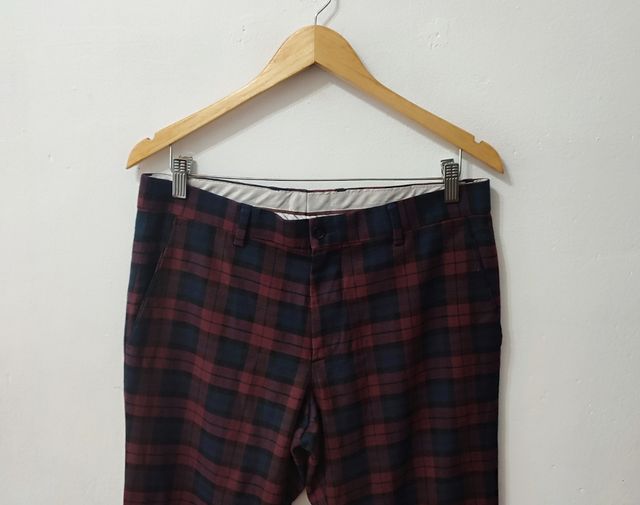 Pantalón de cuadros Zara hombre Talla 38