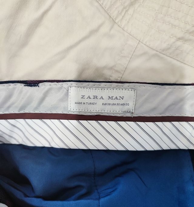 Pantalón de cuadros Zara hombre Talla 38