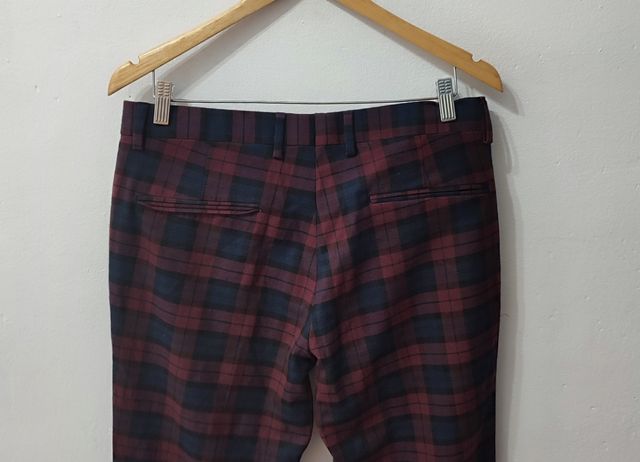 Pantalón de cuadros Zara hombre Talla 38
