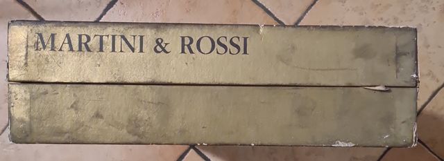 Lotto due  scatole vintage Cinzano Martini e Rossi