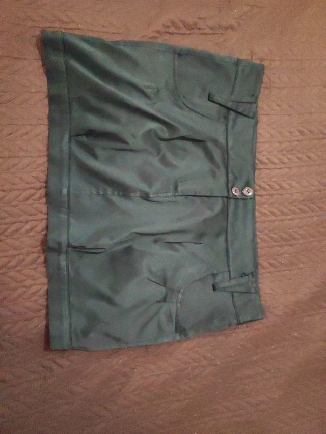 Minifalda verde oliva