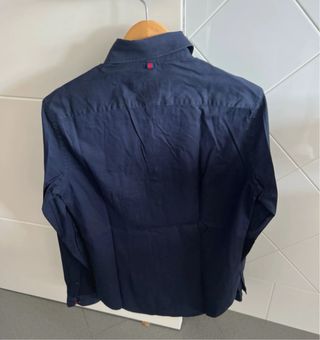 Camisa Zara Man azul marino