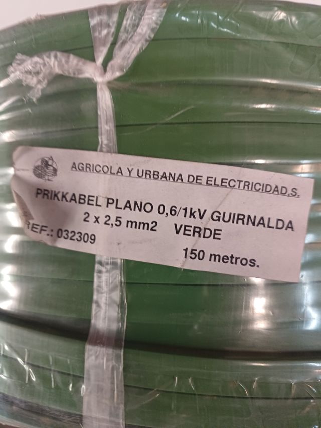 PRIKKABEL PLANO 0,6/1kV GUIRNALDA 2 x2,5 mm2 VERDE