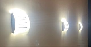 3 Apliques pared - Lámpara LED blanca