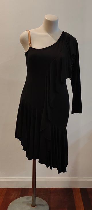 Vestido negro baile latino, tango, LIQUIDACIÓN 