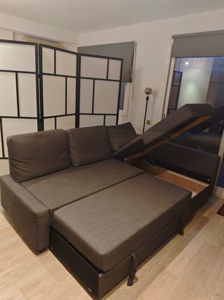 SOFA CHAISELONGUE CAMA IKEA FRIHETEN LAVADO.