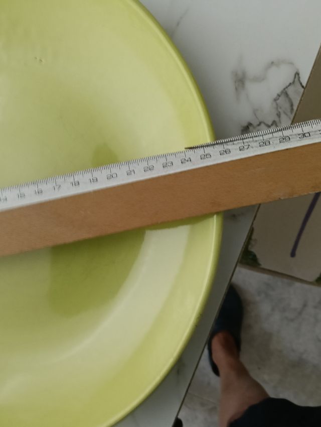 4 Platos cerámica verde