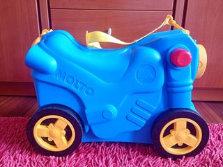 Maleta infantil Molto, azul y amarilla