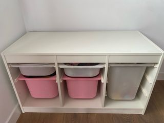 Mueble almacenaje infantil blanco