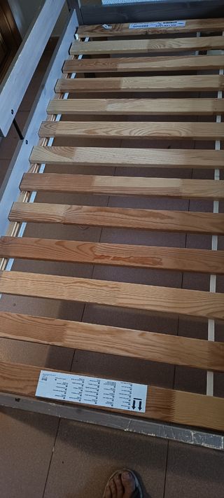 Cama niño - somier lamas madera