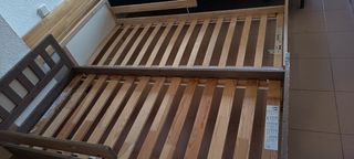 Cama niño - somier lamas madera