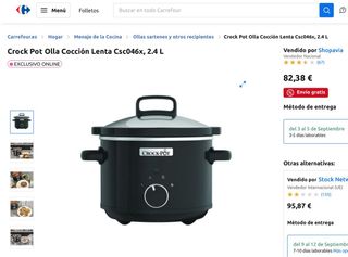 Olla Crock-Pot 2.4L - Nueva