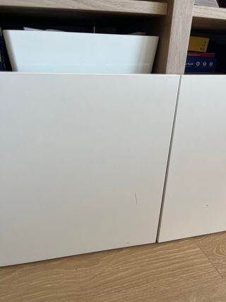 Mueble TV BESTA Ikea blanco-beige