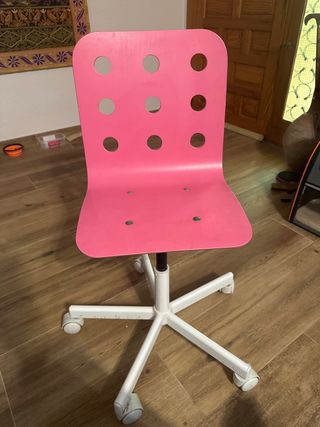 Silla escritorio infantil Ikea rosa