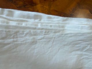 2 pezzi nuovi tessuto cotone bianco