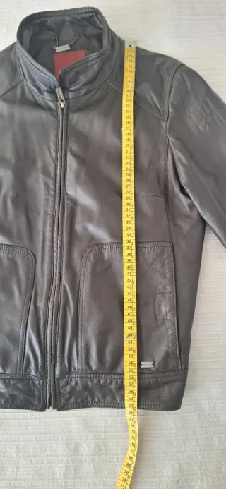 Cazadora piel marrón