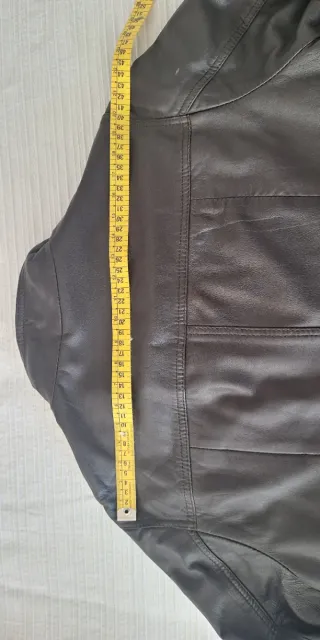 Cazadora piel marrón