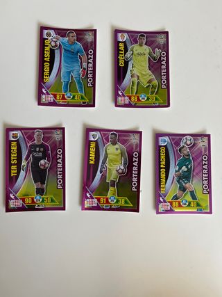 5 Cromos Adrenalyn XL Porterazo