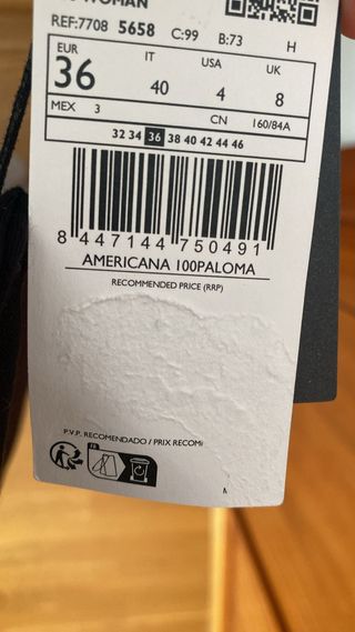 America Mango color negro talla S