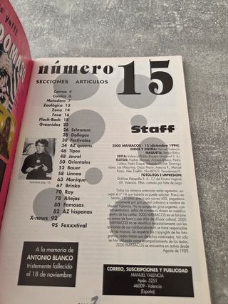 Coleccion 2000 Maníacos nº15 - 1994 - Especial