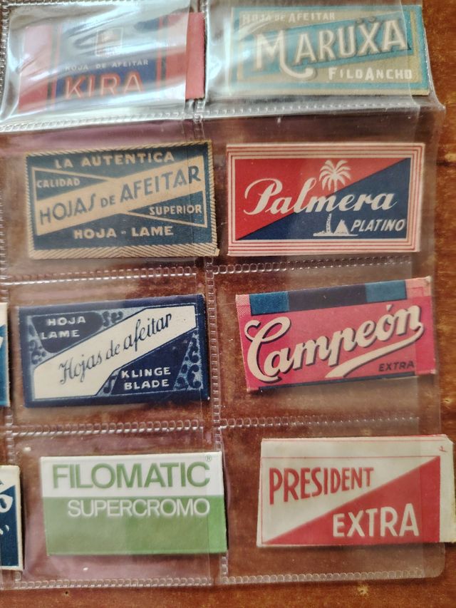 Hojas afeitar antiguas (18 uds.)