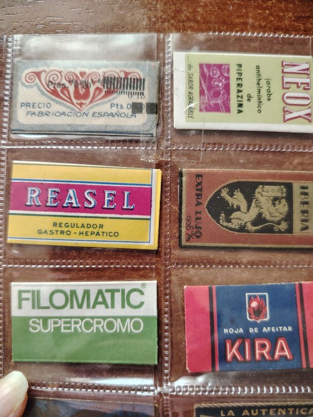 Hojas afeitar antiguas (18 uds.)