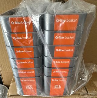 12 Cestini Plastica Grigia Mix&Match