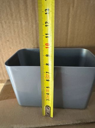 12 Cestini Plastica Grigia Mix&Match