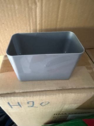 12 Cestini Plastica Grigia Mix&Match