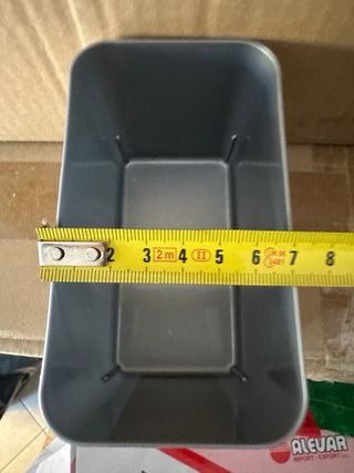 12 Cestini Plastica Grigia Mix&Match