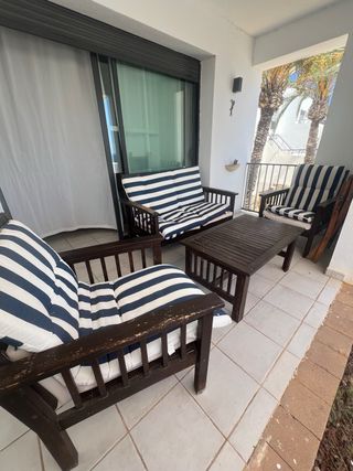 Muebles jardín - 2 sillones+mesa