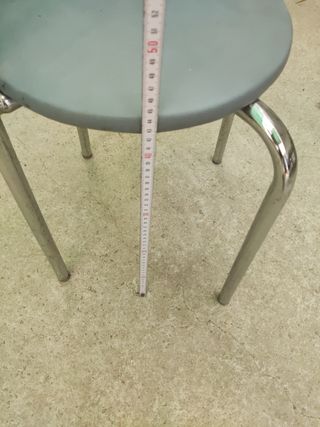 Banqueta cocina metal gris