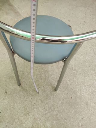 Banqueta cocina metal gris