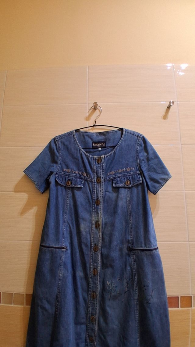 Vestito jeans baggy blu